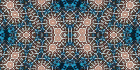 Seamless kaleidoscope pattern. The texture of the woven pattern. Endless pattern