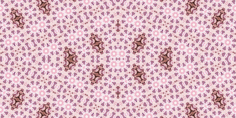 Seamless kaleidoscope pattern. The texture of the woven pattern. Endless pattern