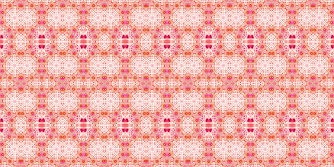 Seamless kaleidoscope pattern. The texture of the woven pattern. Endless pattern