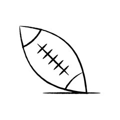 Health & Fitness Gym Icon - rugby ball