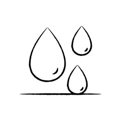 Health & Fitness Gym Icon - water drops