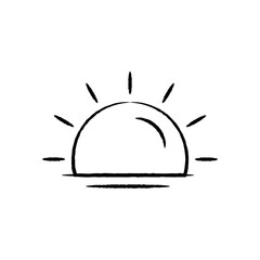 Health & Fitness Gym Icon - sunlight