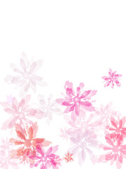 pink background with flowers