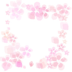 pink background with flowers