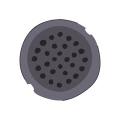 lid drain cover cartoon. stormwater infrastructure, safety access, maintenance utility lid drain cover sign. isolated symbol vector illustration