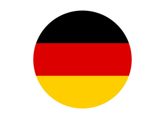 Germany Flag icon. Round flag of germany icon design, vector illustration
