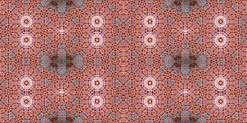 Seamless kaleidoscope pattern. The texture of the woven pattern. Endless pattern
