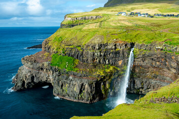 Mulafossur Waterfall - Faroe Islands