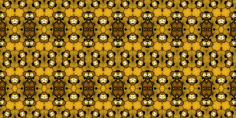 Seamless kaleidoscope pattern. The texture of the woven pattern. Endless pattern