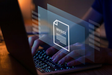 invoice for payment, digital invoice document, e-invoice