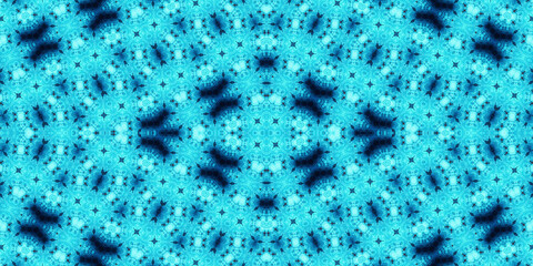Seamless kaleidoscope pattern. The texture of the woven pattern. Endless pattern