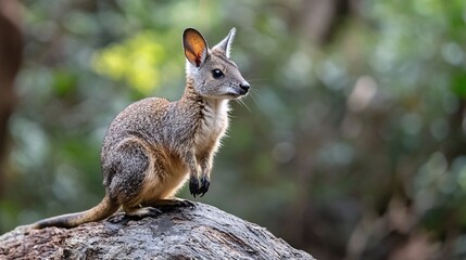 Obraz premium Rock Wallaby: A Portrait of Australian Wildlife