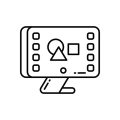 Graphic Designer vector icon stock illustration