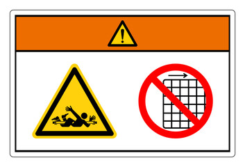 Warning Entanglement Rotating Shaft Do Not Remove Guard Symbol Sign, Vector Illustration, Isolate On White Background Label .EPS10