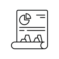 Fototapeta premium Data Analyst vector icon stock illustration