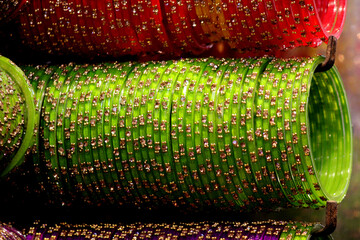 Designer bangles pf all colors for wedding and festivals in charminar and commercial street...
