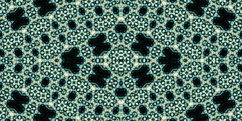 Seamless kaleidoscope pattern. The texture of the woven pattern. Endless pattern