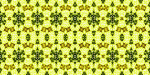 Seamless kaleidoscope pattern. The texture of the woven pattern. Endless pattern