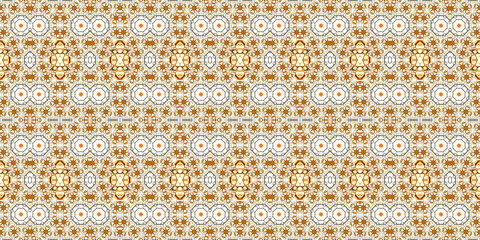 Seamless kaleidoscope pattern. The texture of the woven pattern. Endless pattern
