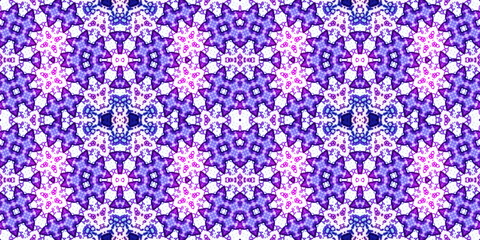 Seamless kaleidoscope pattern. The texture of the woven pattern. Endless pattern