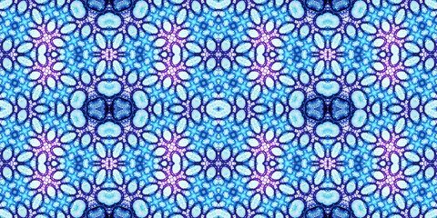 Seamless kaleidoscope pattern. The texture of the woven pattern. Endless pattern
