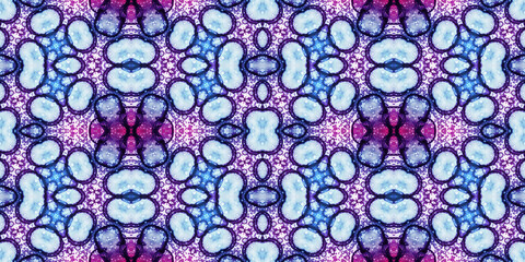 Seamless kaleidoscope pattern. The texture of the woven pattern. Endless pattern