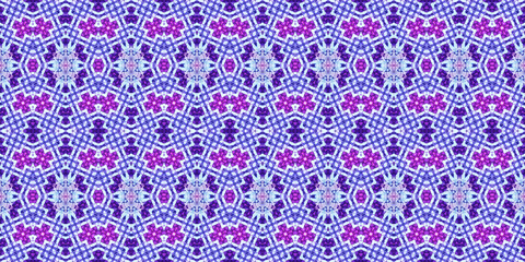 Seamless kaleidoscope pattern. The texture of the woven pattern. Endless pattern