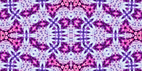 Seamless kaleidoscope pattern. The texture of the woven pattern. Endless pattern
