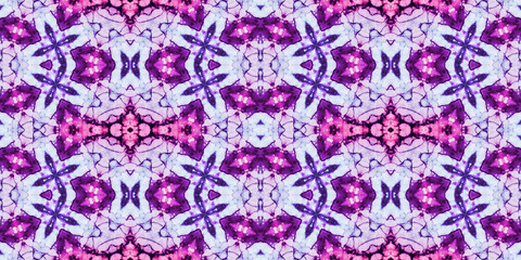 Seamless kaleidoscope pattern. The texture of the woven pattern. Endless pattern