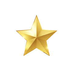 Obraz premium Gold star illustration transparent