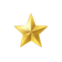 Obraz premium Gold star illustration transparent