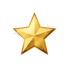 Obraz premium Gold star illustration transparent