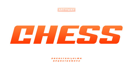 Angular wide alphabet, bold dynamic font, sporty sleek typography, geometric racing typeface, powerful esports character, fast modern design. Vector typeset.