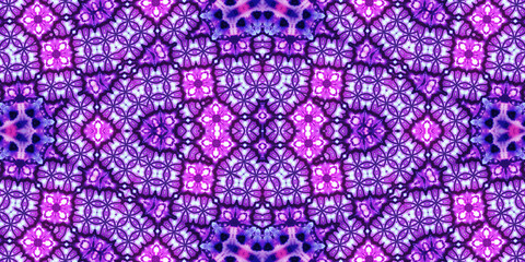 Seamless kaleidoscope pattern. The texture of the woven pattern. Endless pattern