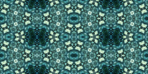 Seamless kaleidoscope pattern. The texture of the woven pattern. Endless pattern