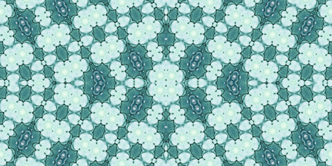 Seamless kaleidoscope pattern. The texture of the woven pattern. Endless pattern