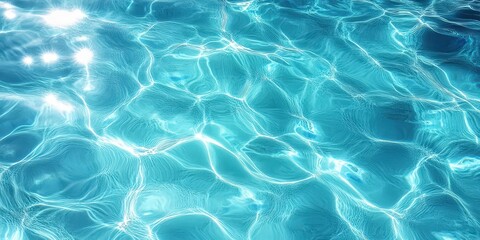 Obraz premium Turquoise Water Reflection Under Bright Sunlight
