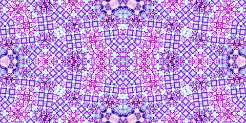 Seamless kaleidoscope pattern. The texture of the woven pattern. Endless pattern