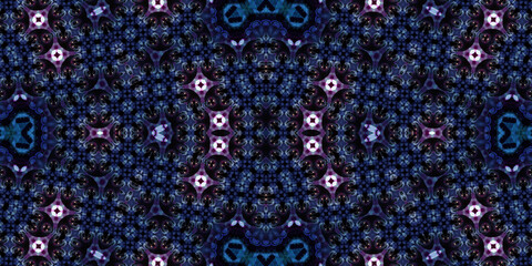 Seamless kaleidoscope pattern. The texture of the woven pattern. Endless pattern
