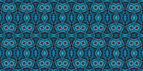 Seamless kaleidoscope pattern. The texture of the woven pattern. Endless pattern