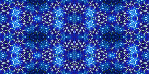 Seamless kaleidoscope pattern. The texture of the woven pattern. Endless pattern