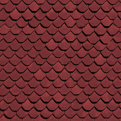 Slate snowy wodden shingle roof tile seamless texture