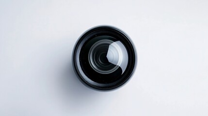 Close-Up of a Camera Lens: Precision Optics and Image Capture