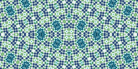 Seamless kaleidoscope pattern. The texture of the woven pattern. Endless pattern