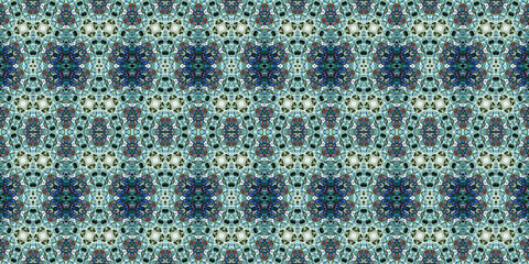 Seamless kaleidoscope pattern. The texture of the woven pattern. Endless pattern