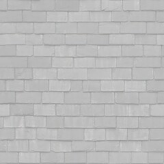 Fototapeta premium Slate snowy wodden shingle roof tile seamless texture