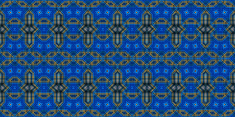 Seamless kaleidoscope pattern. The texture of the woven pattern. Endless pattern