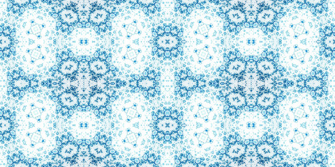 Seamless kaleidoscope pattern. The texture of the woven pattern. Endless pattern