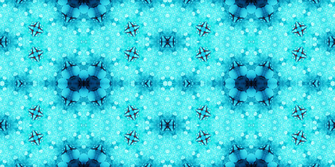 Seamless kaleidoscope pattern. The texture of the woven pattern. Endless pattern