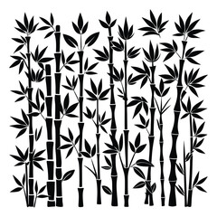 silhouette bamboo set